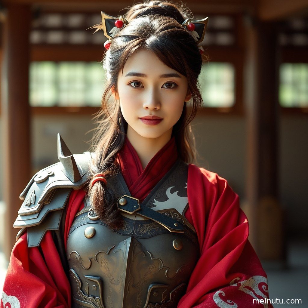 高清全身构图展示cosplay角色的完整造型与场景氛围。