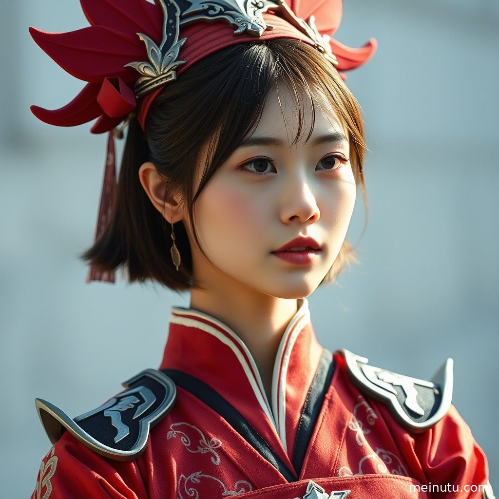 高清Cosplay漫展写真，捕捉成年女性Coser的全身动态与侧面光影效果。