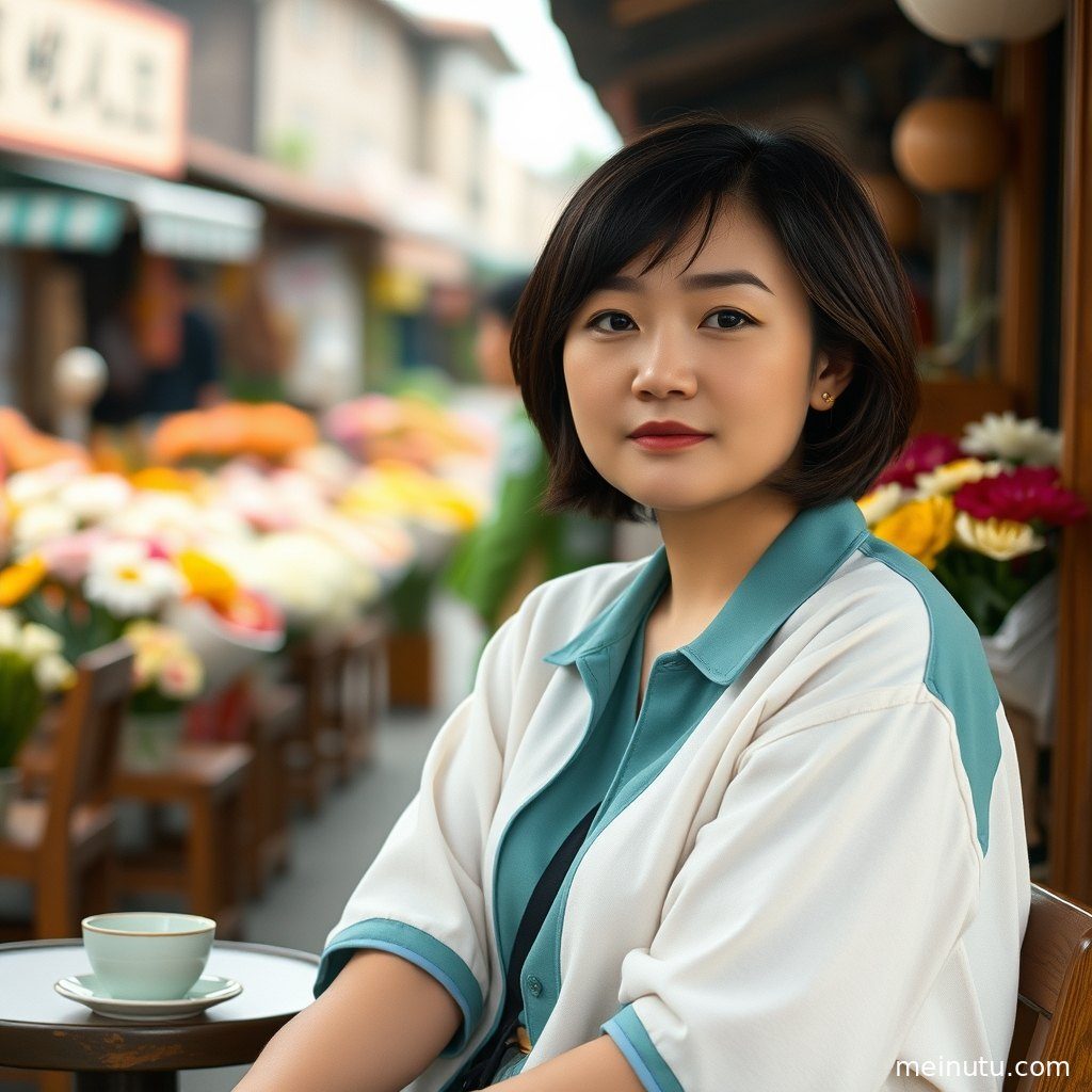 光线勾勒出成年女子脸部轮廓，窗边场景充满电影般的叙事感。