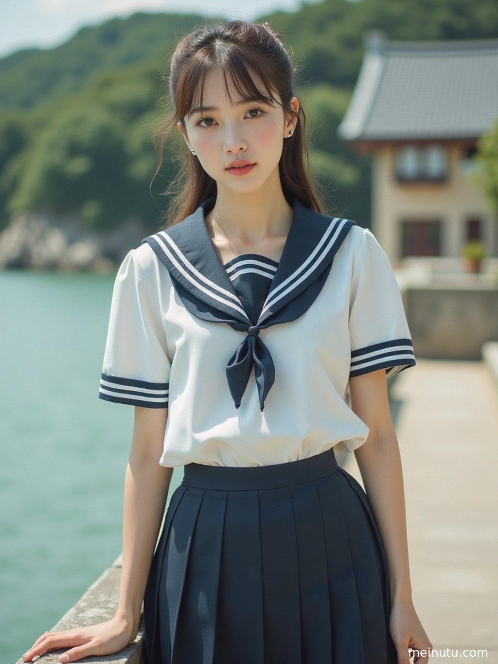 白丝jk 室内柔光 柔和逆光 全身构图 · 高清写真图集近景细节展示服饰面料、配色与画面质感。