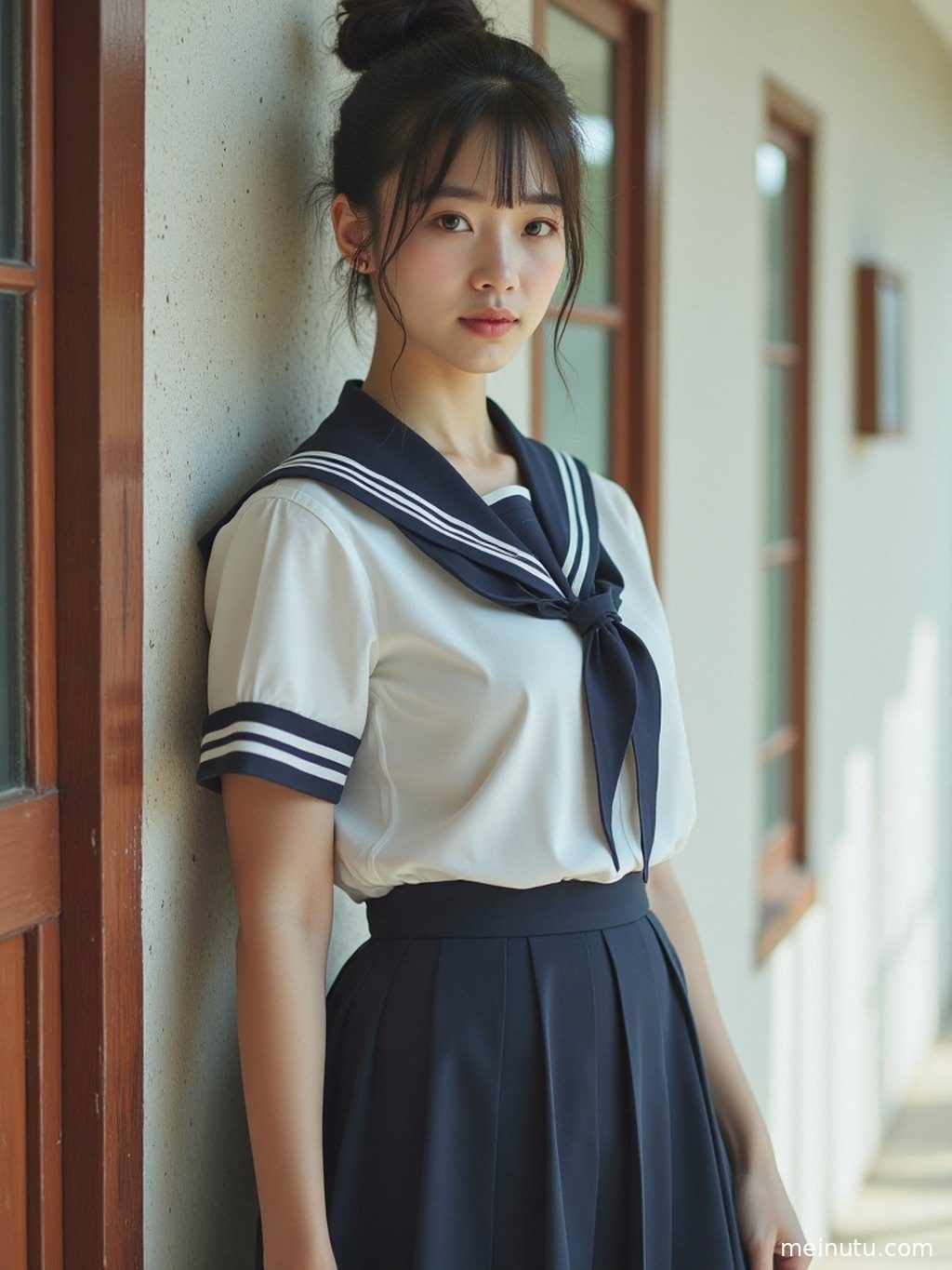 成年女性置身主题场景中，画面强调校园JK · 高清写真图集的柔和光线与高清画质。
