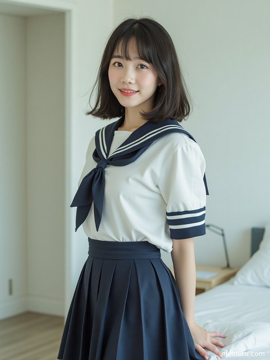 成年女性置身主题场景中，画面强调校园JK · 高清写真图集的柔和光线与高清画质。
