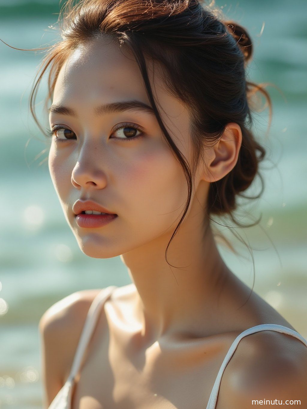 自然风光手机壁纸竖屏，阳光穿透森林，光斑斑驳，营造宁静治愈的氛围。